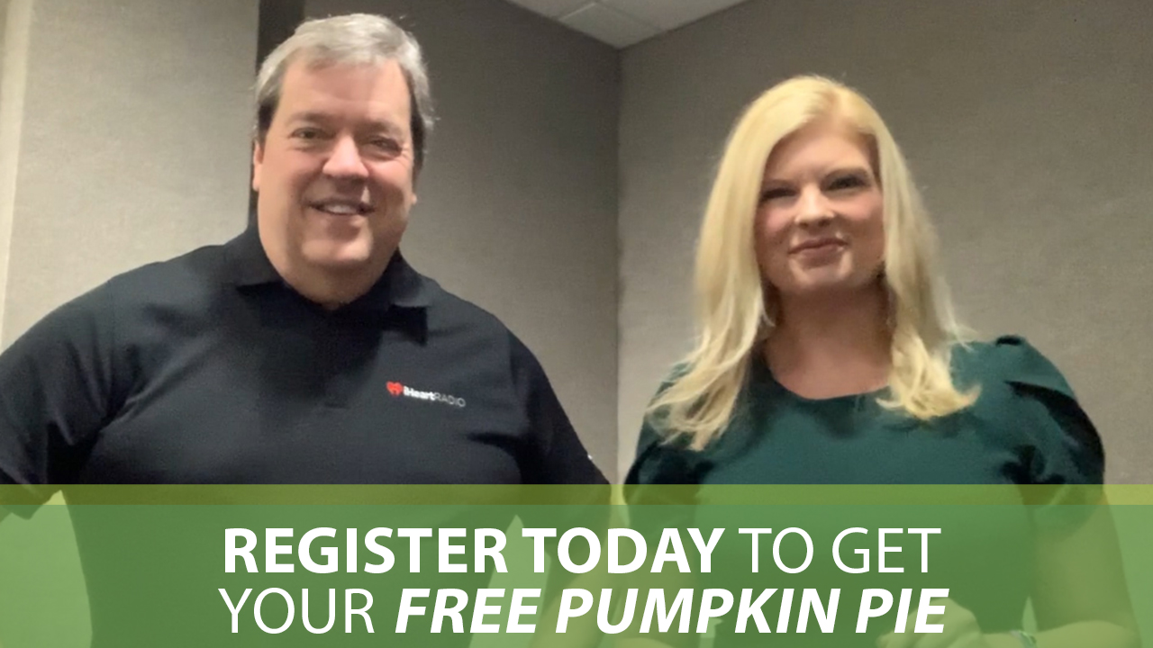 Register Today to Get Your Free Pumpkin Pie