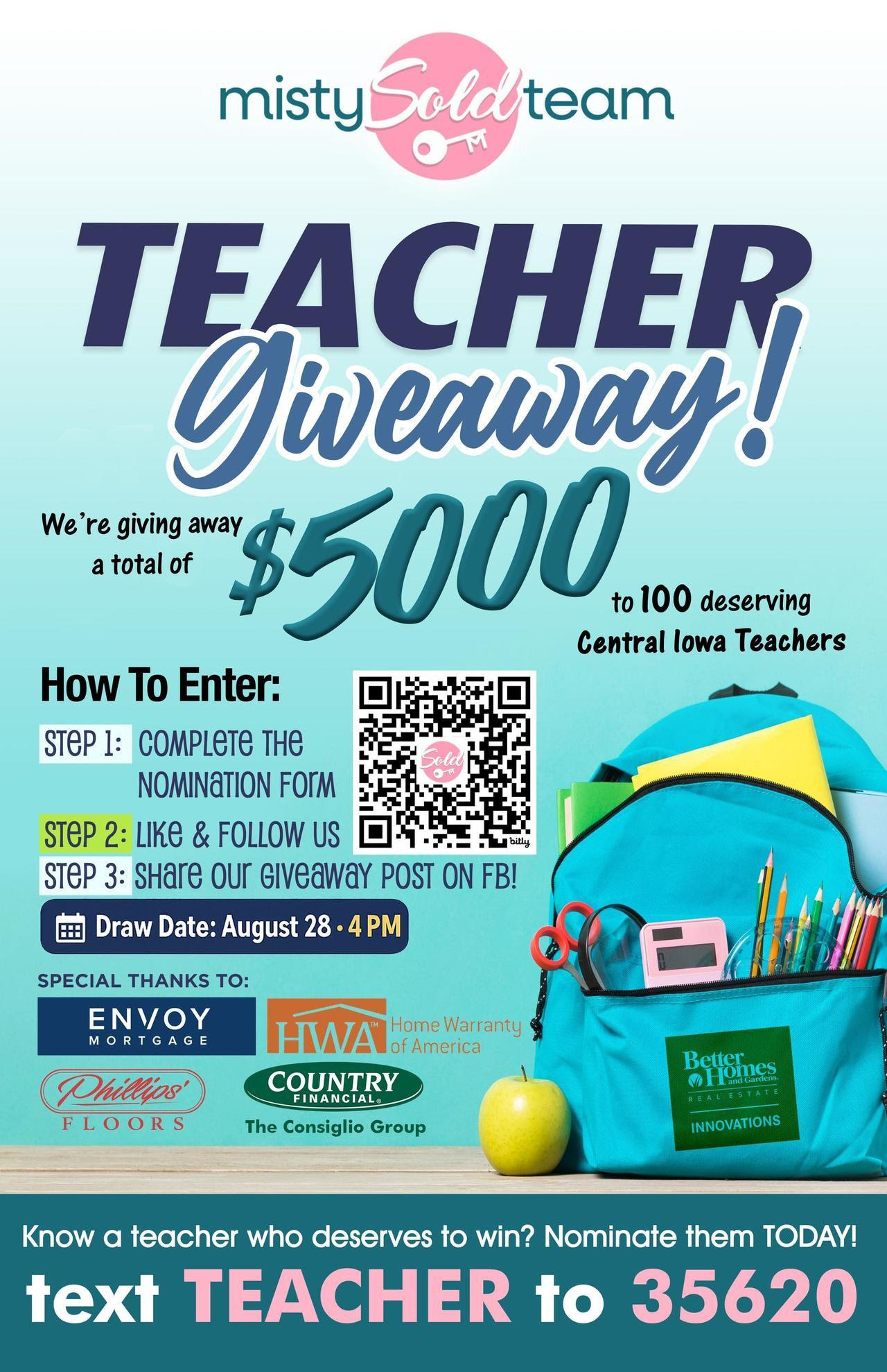 Teacher Giveaway